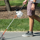 A shot of the Augmented Cane performing navigation assistance outdoors.